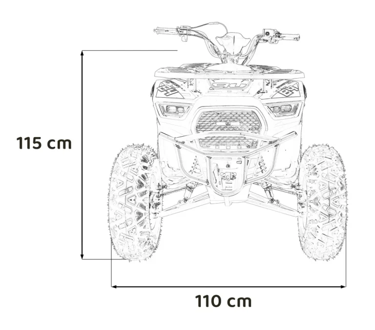 200cc Monster Zeleni Benzinski Quad 2