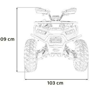 200cc Pro Rider Narančasti Benzinski Quad 2