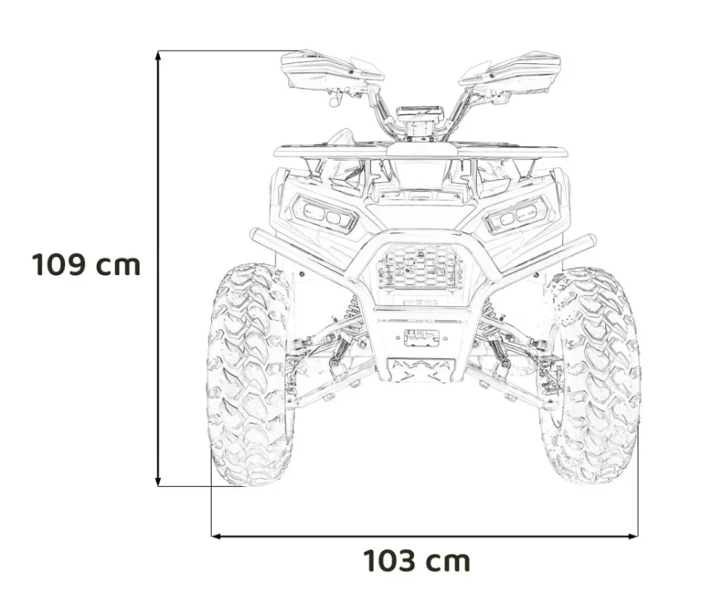 200cc Pro Rider Narančasti Benzinski Quad 2