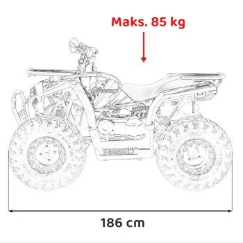 200cc Pro Rider Narančasti Benzinski Quad 3