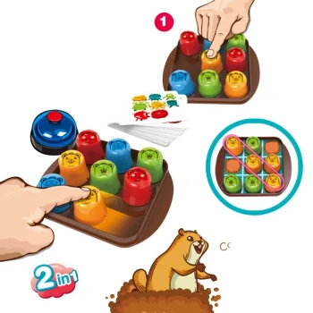 2u1 Mole Maze Skill Game Brzi šalice Križić Kružić 3