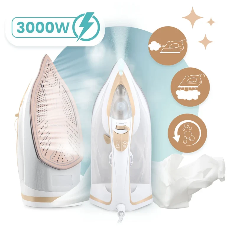 3000w Berdsen Bd 330 Parno Glačalo, Keramički Premaz, Vertikalni Rad, Bijela 4