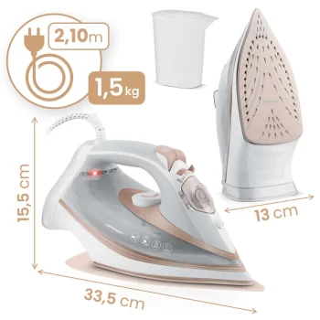 3000w Berdsen Bd 332 Parno Glačalo, Keramički Premaz, Vertikalni Rad, Siva, Var. 333201 11