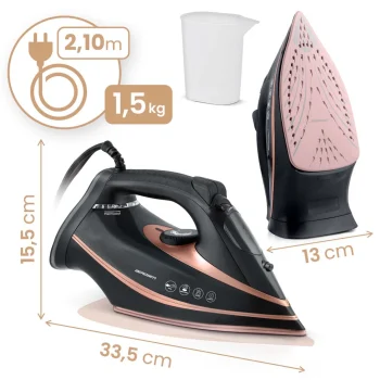 3000w Berdsen Bd 332 Parno Glačalo, Keramički Premaz, Vertikalni Rad, Siva 5