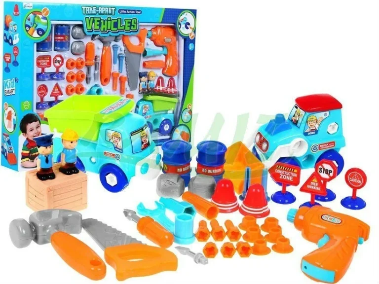 34 Dijelni Set Alata I Vozila Za Djecu 3+ 2