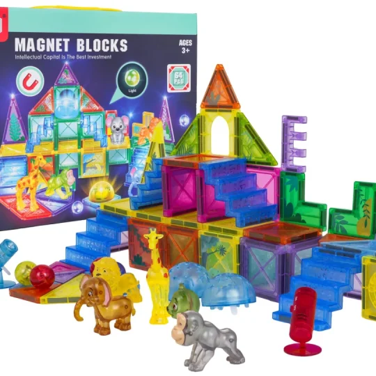 3d Zoo Magnetski Set Blokova, 64 Komada 1
