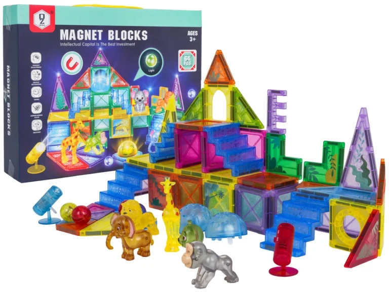 3d Zoo Magnetski Set Blokova, 64 Komada 1