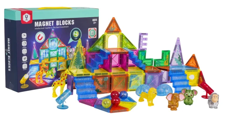 3d Zoo Magnetski Set Blokova, 64 Komada 6