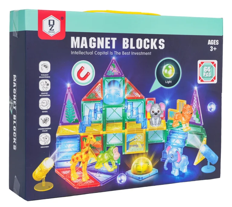 3d Zoo Magnetski Set Blokova, 64 Komada 7