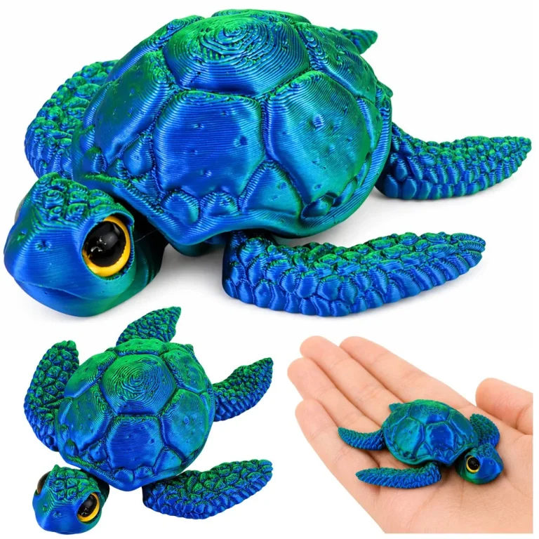 3d Figurica Morske Kornjače Plavo Zelena 8 Cm 1