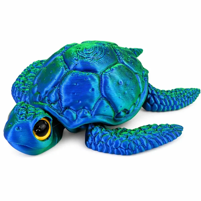 3d Figurica Morske Kornjače Plavo Zelena 8 Cm 2