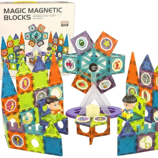 3d Magnetske Građevinske Kocke, Panoramski Kotač, 155 Dijelova 1