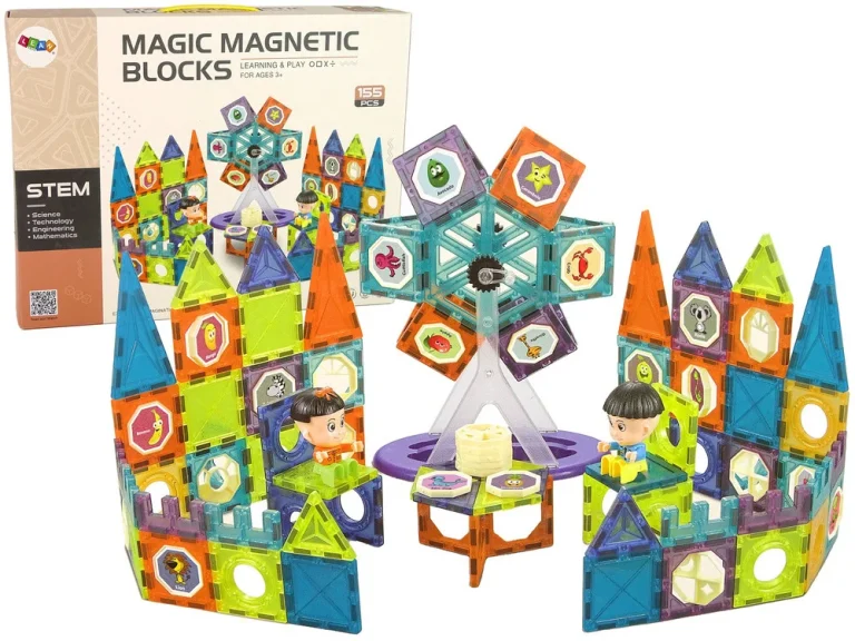 3d Magnetske Građevinske Kocke, Panoramski Kotač, 155 Dijelova 1