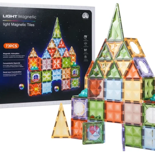 3d Magnetski Set Blokova S Pozadinskim Osvjetljenjem 75 Komada 1