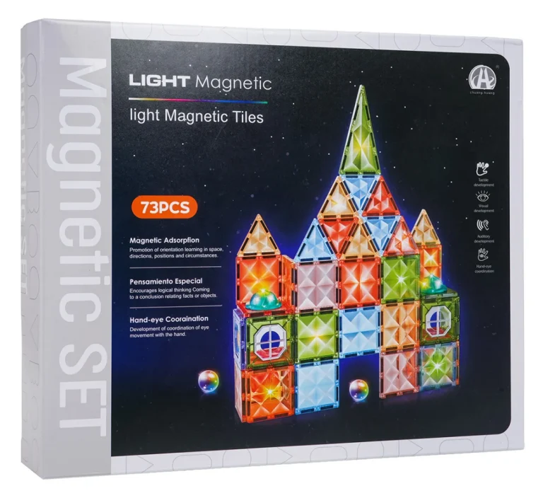 3d Magnetski Set Blokova S Pozadinskim Osvjetljenjem 75 Komada 7