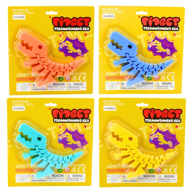 3d Slagalica Dinosaura, Savitljiva Fidget Igračka, Miks 4