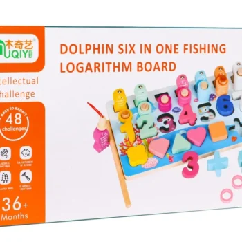 4 U 1 Drvene Edukativne Igre Za Djecu Sea World Ribolov + Učenje Brojeva + Sortiranje 7