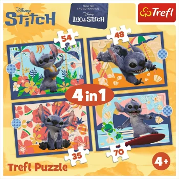 4 U 1 Slagalica – Havajski Odmor – Disney Stitch Trefl 34666 6