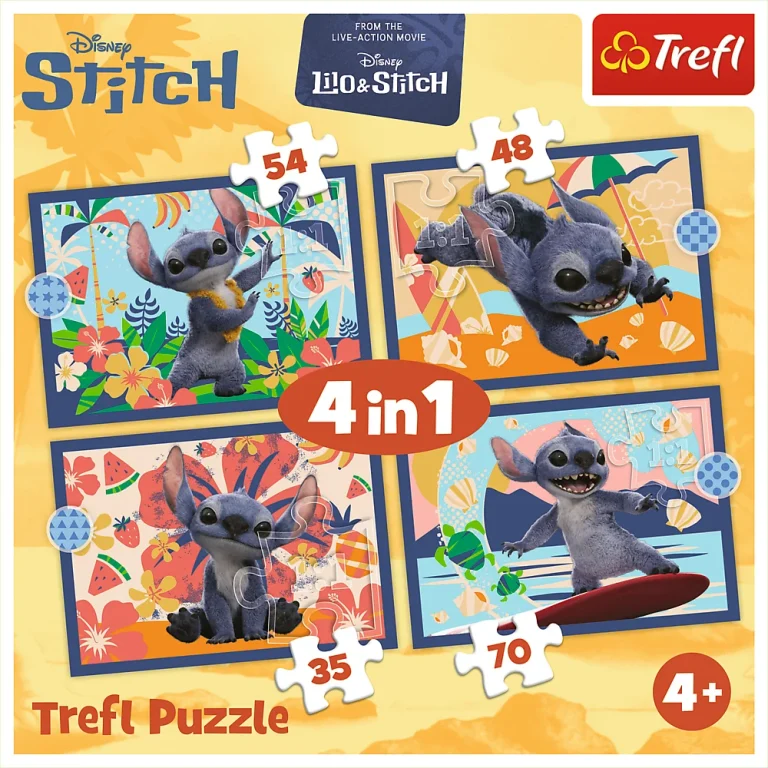 4 U 1 Slagalica – Havajski Odmor – Disney Stitch Trefl 34666 6