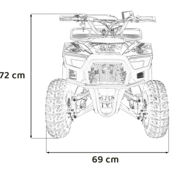 49cc Sirius Narančasti Benzinski Quad 2