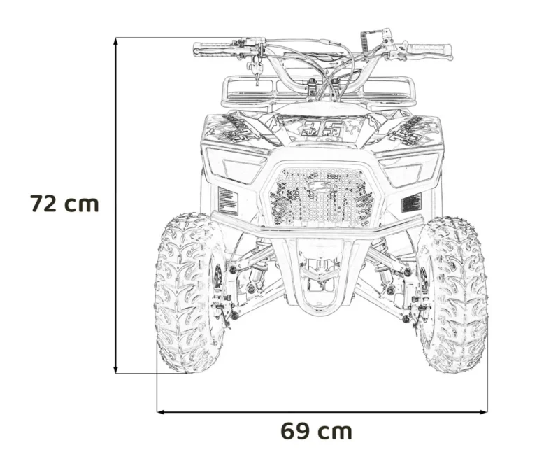 49cc Sirius Plavi Benzinski Quad 2