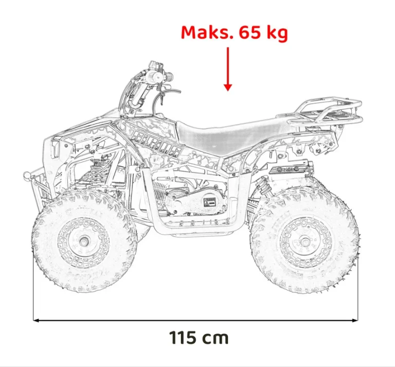49cc Sirius Plavi Benzinski Quad 3