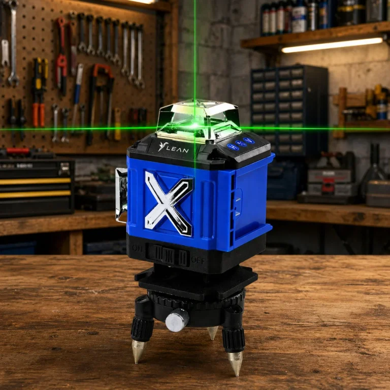 4d Laserski Nivelir 16 Linija, Zeleni Laser, Plavo Kućište 3