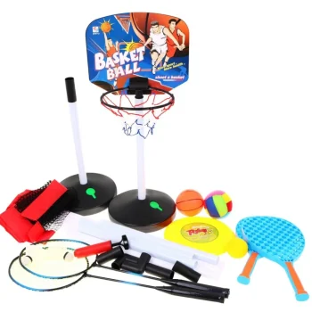 5 U 1 Sportski Set Košarka Odbojka Badminton Frizbi 2