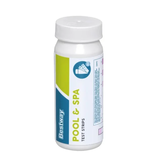 50 Testnih Trakica Za Vodu U Bazenu Bestway Ph + Klor + Alkalnost 1