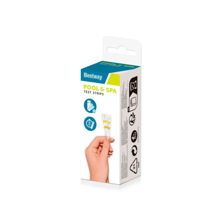 50 Testnih Trakica Za Vodu U Bazenu Bestway Ph + Klor + Alkalnost 2