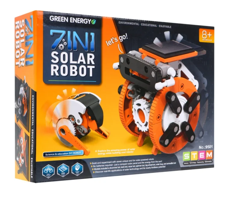 7 U 1 Solarni Robotski Set Za Slaganje Za Djecu Od 8+ Godina S Interaktivnim Značajkama 9