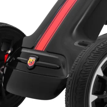 Abarth Pedalni Go Kart Za Djecu Crni + Eva Kotači + Ručna Kočnica + Slobodni Hod 10