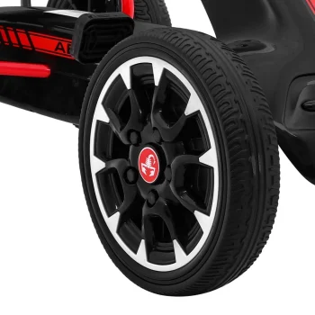 Abarth Pedalni Go Kart Za Djecu Crni + Eva Kotači + Ručna Kočnica + Slobodni Hod 12