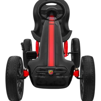 Abarth Pedalni Go Kart Za Djecu Crni + Eva Kotači + Ručna Kočnica + Slobodni Hod 3
