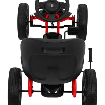 Abarth Pedalni Go Kart Za Djecu Crni + Eva Kotači + Ručna Kočnica + Slobodni Hod 6