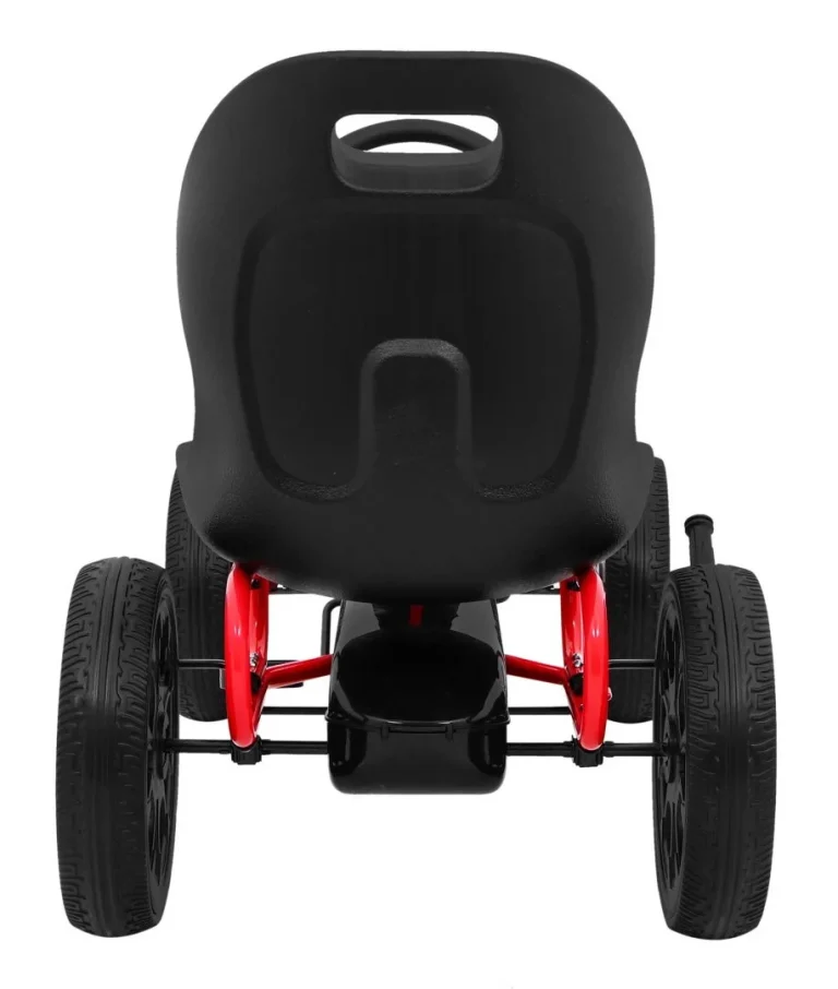 Abarth Pedalni Go Kart Za Djecu Crni + Eva Kotači + Ručna Kočnica + Slobodni Hod 7