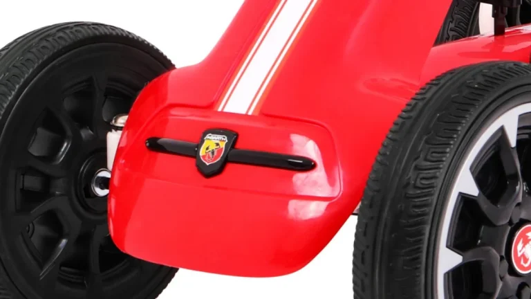 Abarth Pedalni Go Kart Za Djecu Crveni + Eva Kotači + Ručna Kočnica + Slobodni Hod 10