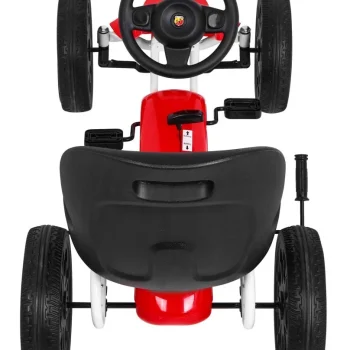 Abarth Pedalni Go Kart Za Djecu Crveni + Eva Kotači + Ručna Kočnica + Slobodni Hod 7