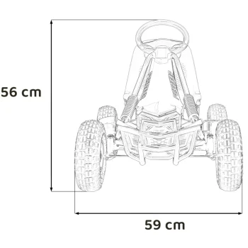 Air Perhour Pedalni Go Kart Plavi 2
