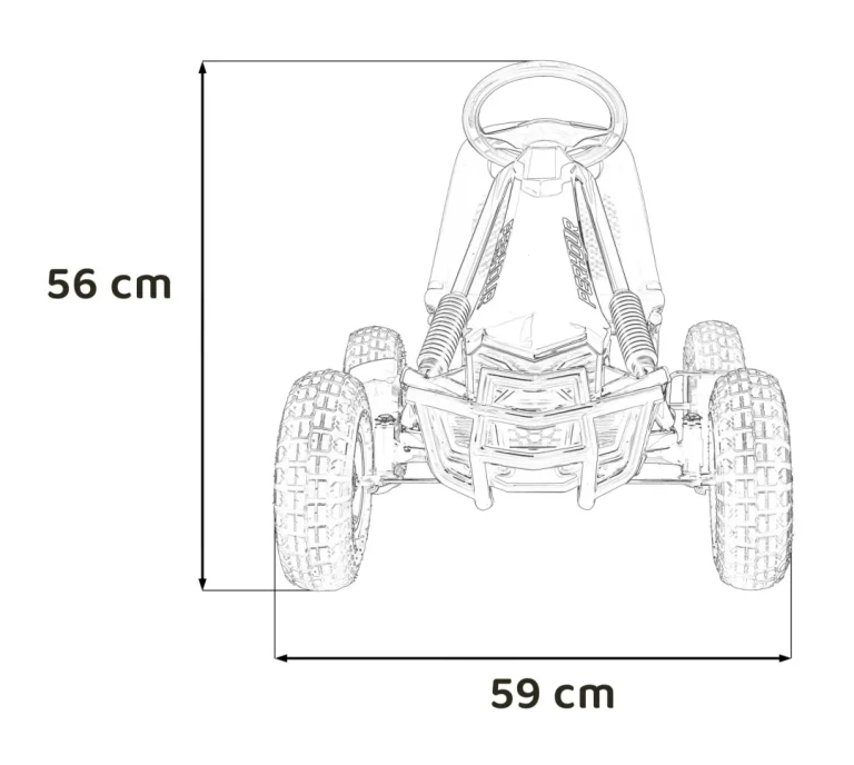 Air Perhour Pedalni Go Kart Plavi 2