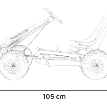 Air Perhour Pedalni Go Kart Plavi 3