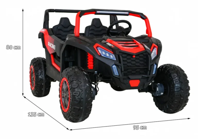 Atv Buggy Za 2 Djece 4x4 Na Akumulator, Crveni 2