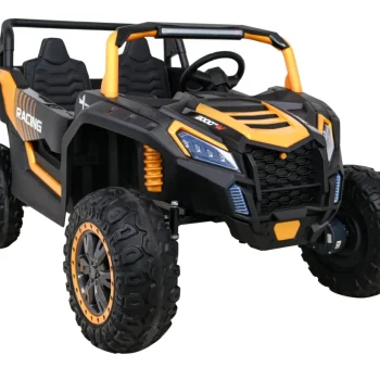 Atv Trkaća Kolica Za 2 Djece Zlatna + 4x4 Pogon + Daljinski Upravljač + Spori Start + Mp3 Led 10