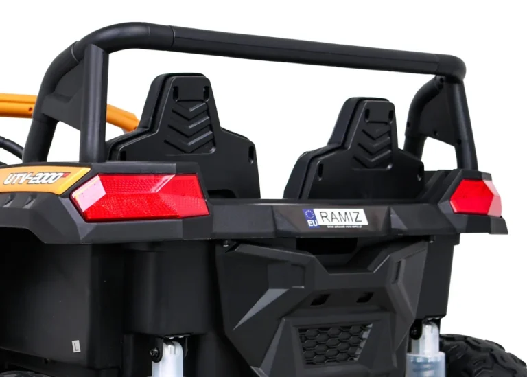 Atv Trkaća Kolica Za 2 Djece Zlatna + 4x4 Pogon + Daljinski Upravljač + Spori Start + Mp3 Led 13