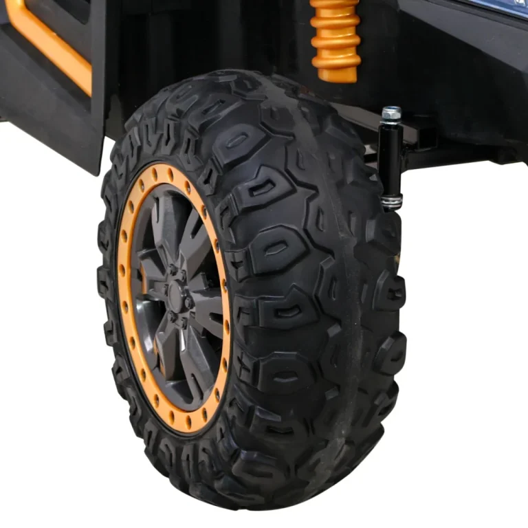 Atv Trkaća Kolica Za 2 Djece Zlatna + 4x4 Pogon + Daljinski Upravljač + Spori Start + Mp3 Led 14