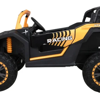 Atv Trkaća Kolica Za 2 Djece Zlatna + 4x4 Pogon + Daljinski Upravljač + Spori Start + Mp3 Led 4