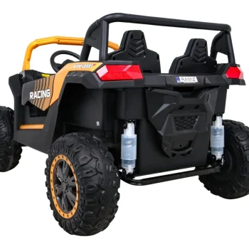 Atv Trkaća Kolica Za 2 Djece Zlatna + 4x4 Pogon + Daljinski Upravljač + Spori Start + Mp3 Led 5