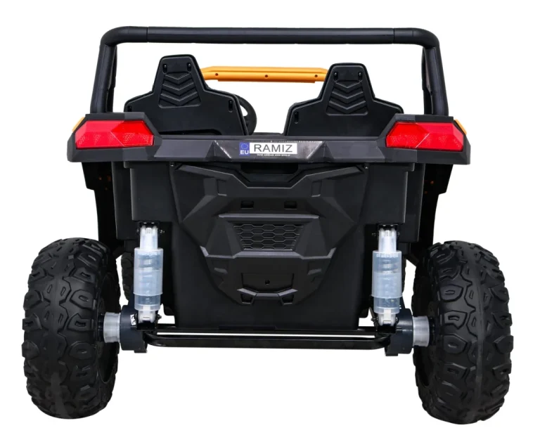 Atv Trkaća Kolica Za 2 Djece Zlatna + 4x4 Pogon + Daljinski Upravljač + Spori Start + Mp3 Led 6