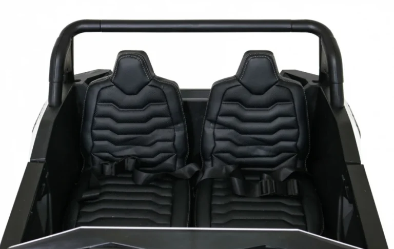 Atv Trkaći Buggy Za 2 Djece Bijeli + 4x4 Pogon + Daljinski Upravljač + Spori Start + Mp3 Led, Bijela 12