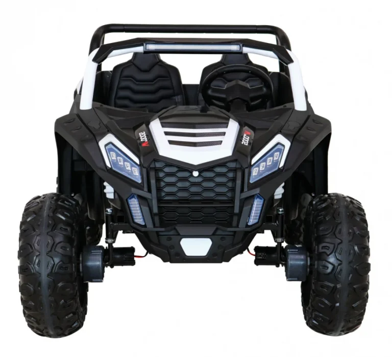 Atv Trkaći Buggy Za 2 Djece Bijeli + 4x4 Pogon + Daljinski Upravljač + Spori Start + Mp3 Led, Bijela 3